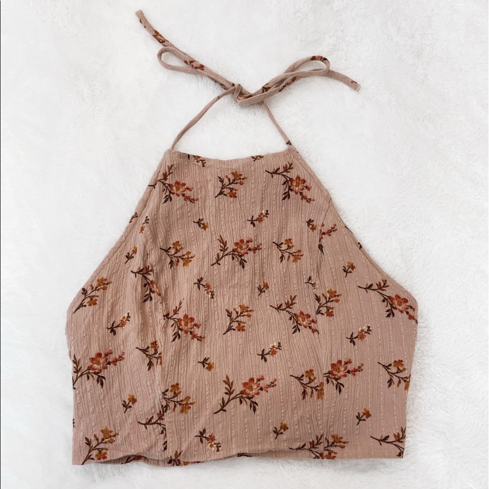 American Eagle halter tank top with open back